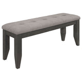 Dalila 6-piece Rectangular Dining Table Set Dark Grey - Tampa Furniture Outlet