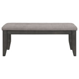 Dalila 6-piece Rectangular Dining Table Set Dark Grey - Tampa Furniture Outlet
