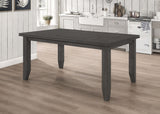 Dalila Rectangular 66-inch Wood Dining Table Dark Grey - Tampa Furniture Outlet