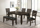 Dalila Rectangular 66-inch Wood Dining Table Cappuccino - Tampa Furniture Outlet