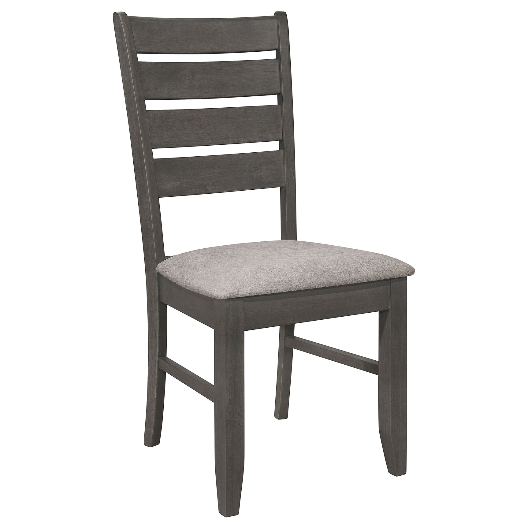 Dalila Wood Dining Side Chair Dark Grey (Set of 2) - Tampa Furniture Outlet