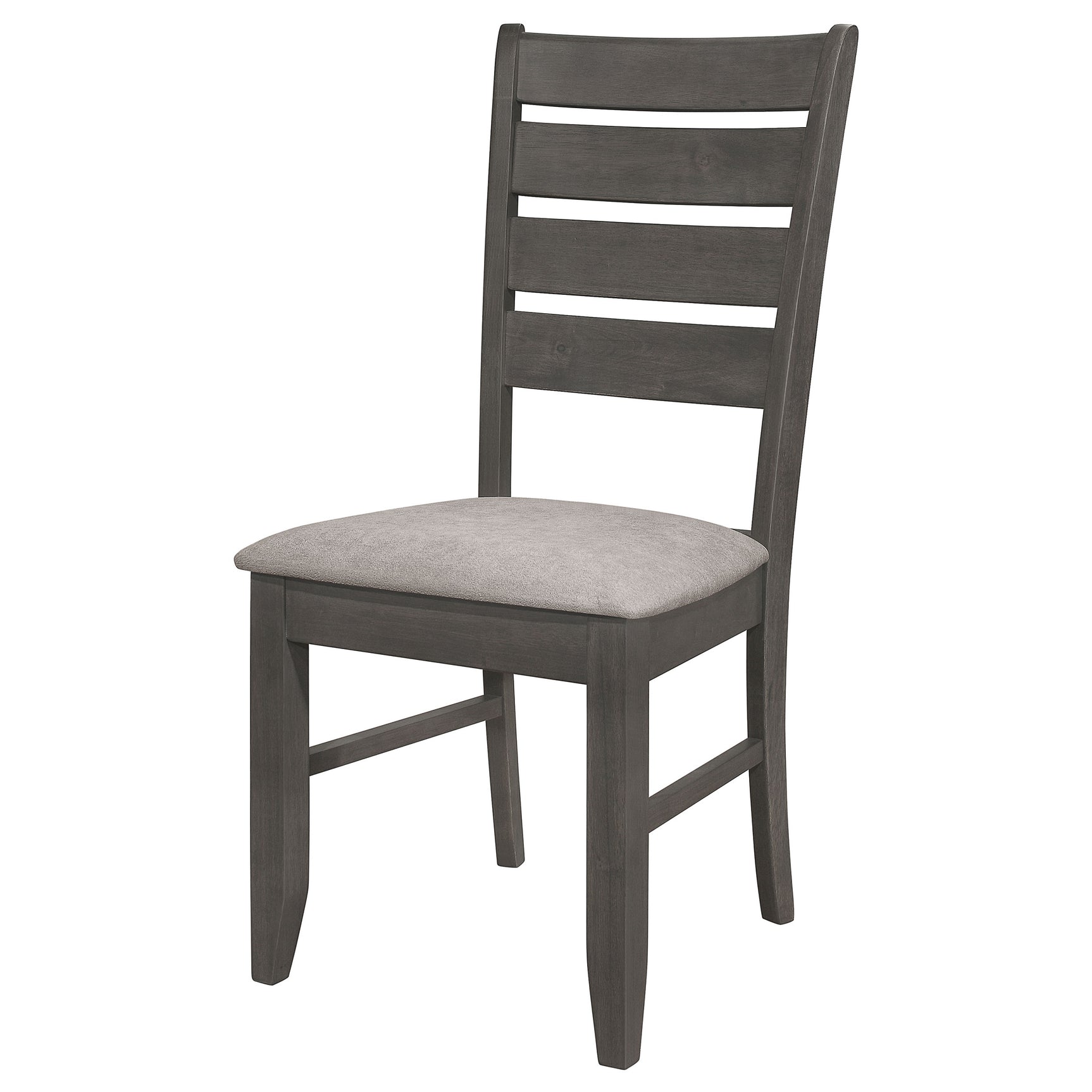 Dalila Wood Dining Side Chair Dark Grey (Set of 2) - Tampa Furniture Outlet