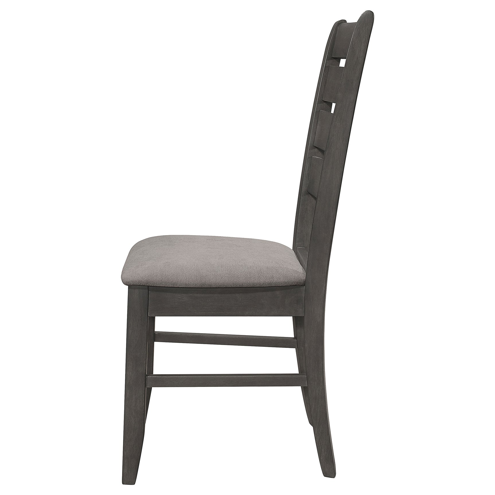 Dalila Wood Dining Side Chair Dark Grey (Set of 2) - Tampa Furniture Outlet