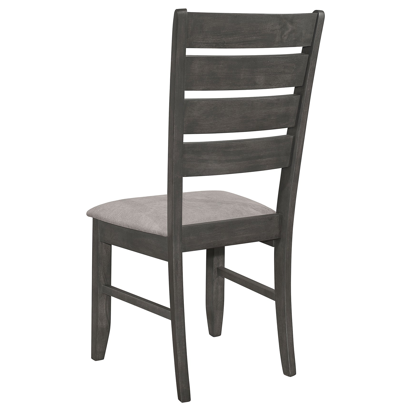 Dalila Wood Dining Side Chair Dark Grey (Set of 2) - Tampa Furniture Outlet