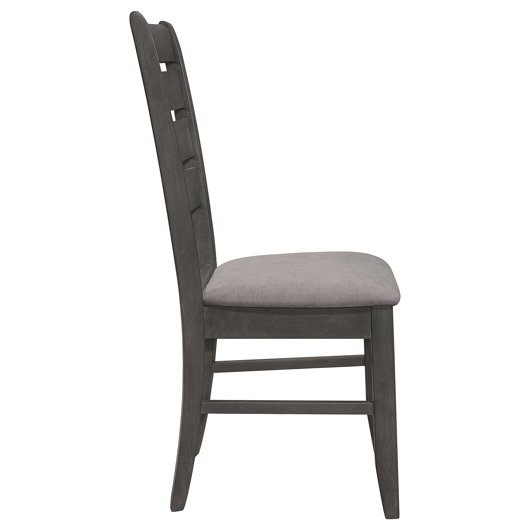 Dalila Wood Dining Side Chair Dark Grey (Set of 2) - Tampa Furniture Outlet