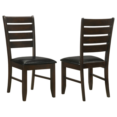 Tampa Furniture Outlet - Coaster - Dalila Wood Dining Side Chair Cappuccino (Set of 2) - 102722