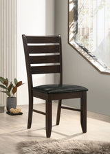 Dalila Wood Dining Side Chair Cappuccino (Set of 2) - Tampa Furniture Outlet
