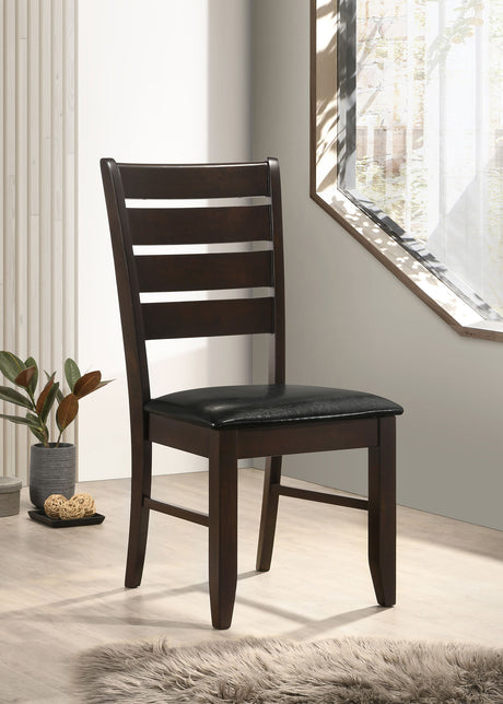Dalila Wood Dining Side Chair Cappuccino (Set of 2) - Tampa Furniture Outlet