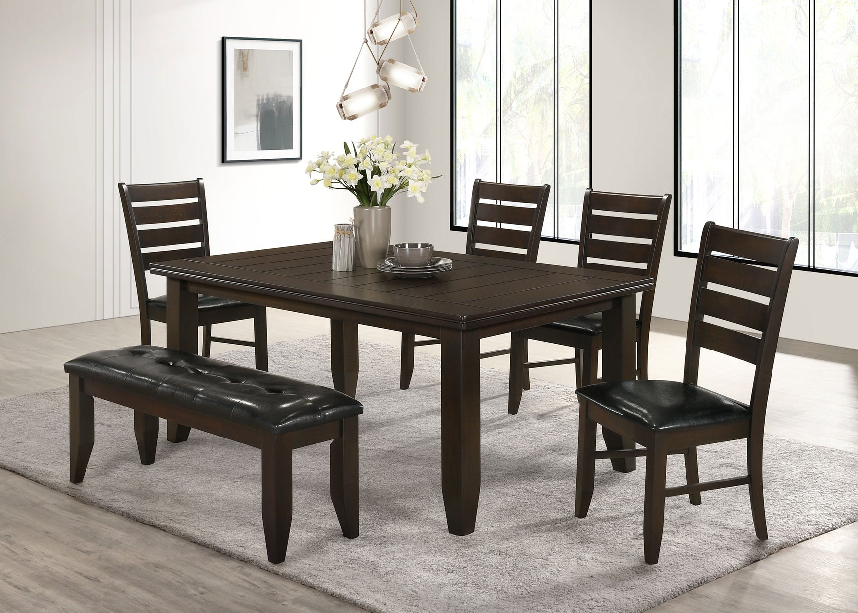 Dalila Wood Dining Side Chair Cappuccino (Set of 2) - Tampa Furniture Outlet