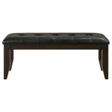Dalila Leatherette Upholstered Wood Dining Bench Cappuccino - Tampa Furniture Outlet