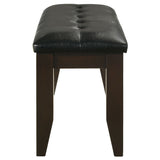 Dalila Leatherette Upholstered Wood Dining Bench Cappuccino - Tampa Furniture Outlet