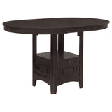 Lavon 5-piece Oval Counter Height Dining Set Espresso - Tampa Furniture Outlet