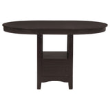 Lavon 5-piece Oval Counter Height Dining Set Espresso - Tampa Furniture Outlet