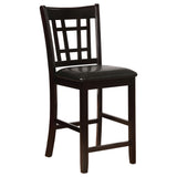 Lavon 5-piece Oval Counter Height Dining Set Espresso - Tampa Furniture Outlet