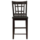 Lavon 5-piece Oval Counter Height Dining Set Espresso - Tampa Furniture Outlet