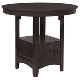 Lavon Oval 60-inch Counter Height Extension Dining Table Espresso - Tampa Furniture Outlet