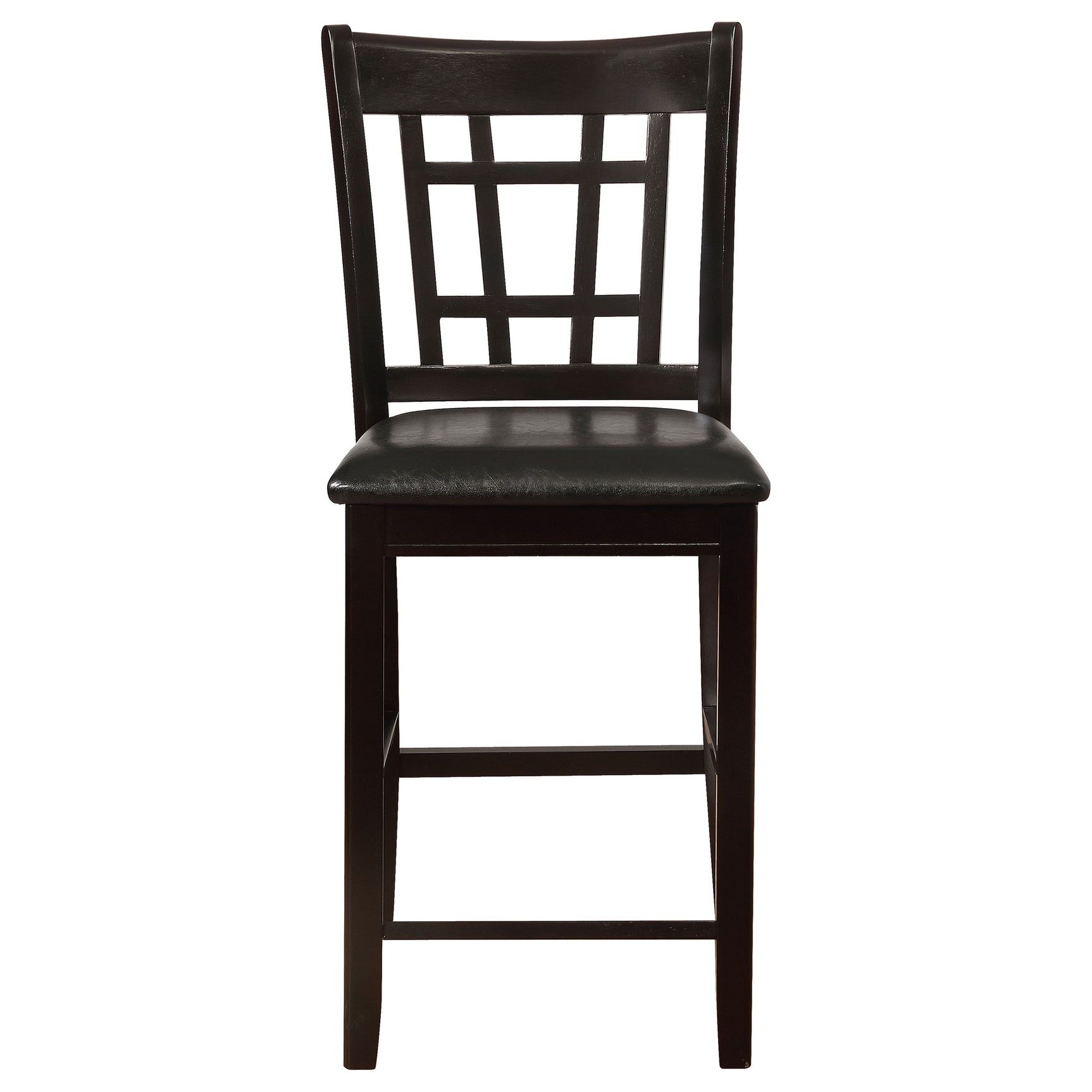 Lavon Wood Counter Height Dining Chair Black and Espresso (Set of 2) - Tampa Furniture Outlet