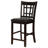 Lavon Wood Counter Height Dining Chair Black and Espresso (Set of 2) - Tampa Furniture Outlet