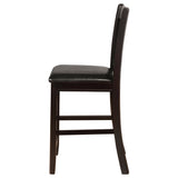 Lavon Wood Counter Height Dining Chair Black and Espresso (Set of 2) - Tampa Furniture Outlet
