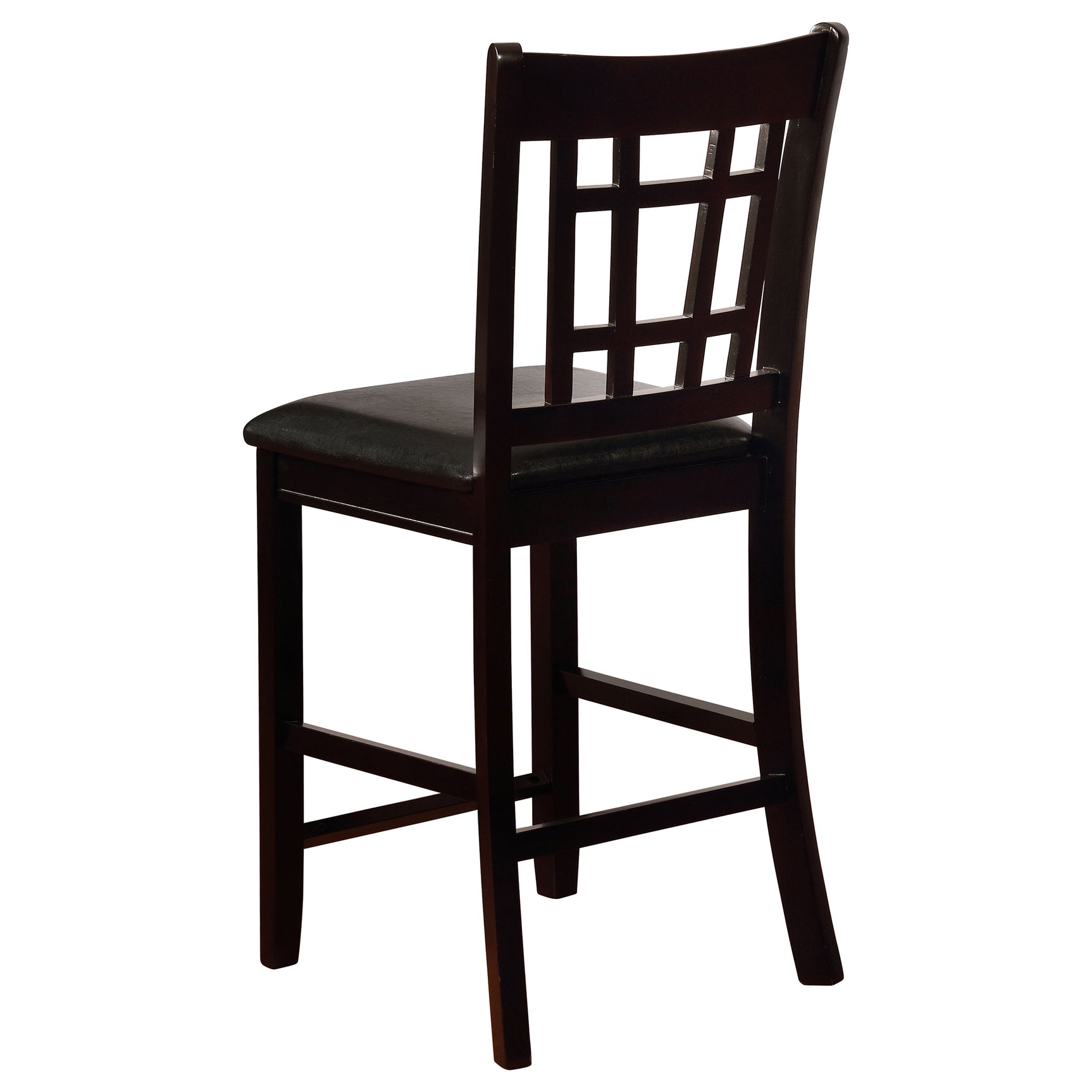 Lavon Wood Counter Height Dining Chair Black and Espresso (Set of 2) - Tampa Furniture Outlet
