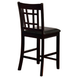 Lavon Wood Counter Height Dining Chair Black and Espresso (Set of 2) - Tampa Furniture Outlet