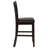 Lavon Wood Counter Height Dining Chair Black and Espresso (Set of 2) - Tampa Furniture Outlet