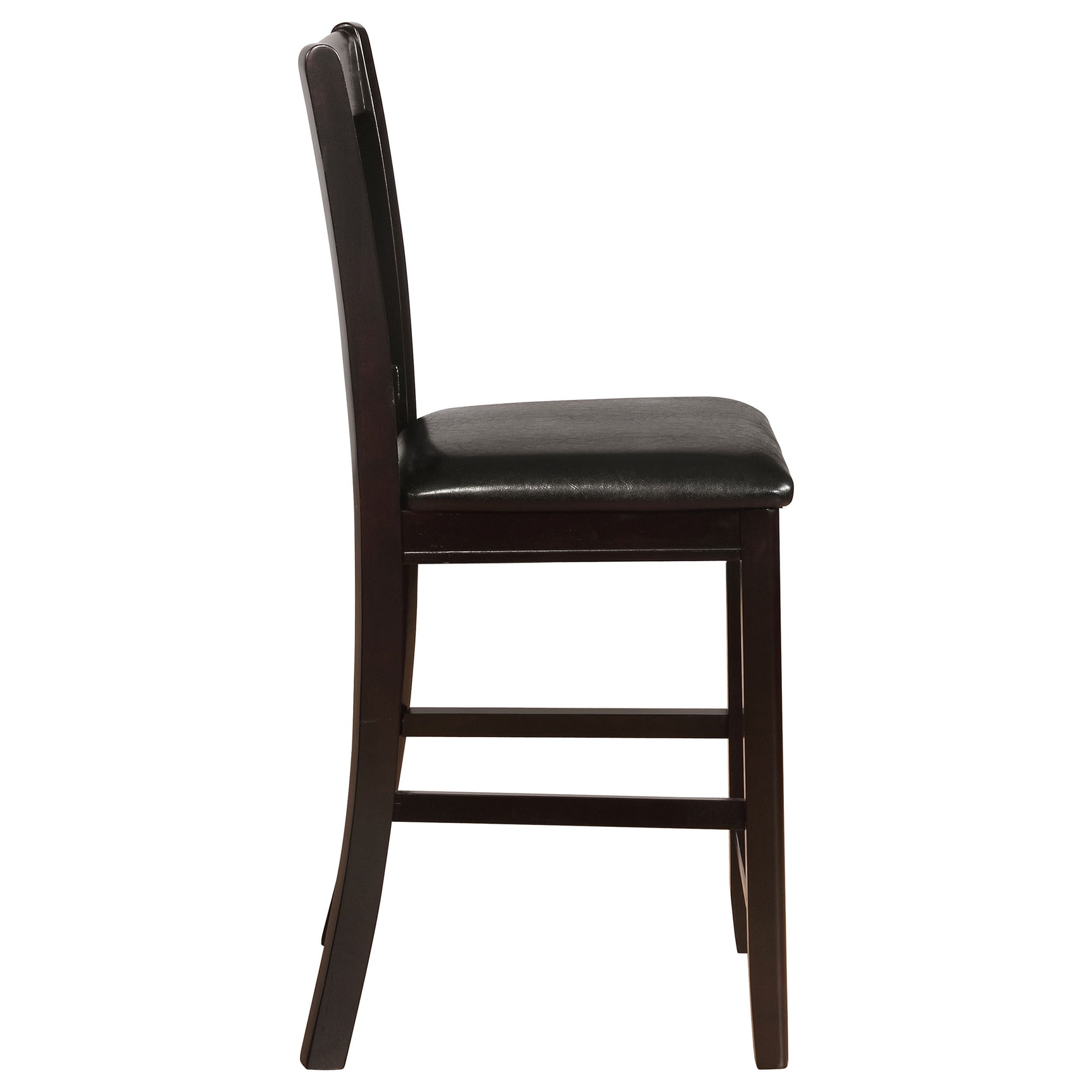 Lavon Wood Counter Height Dining Chair Black and Espresso (Set of 2) - Tampa Furniture Outlet
