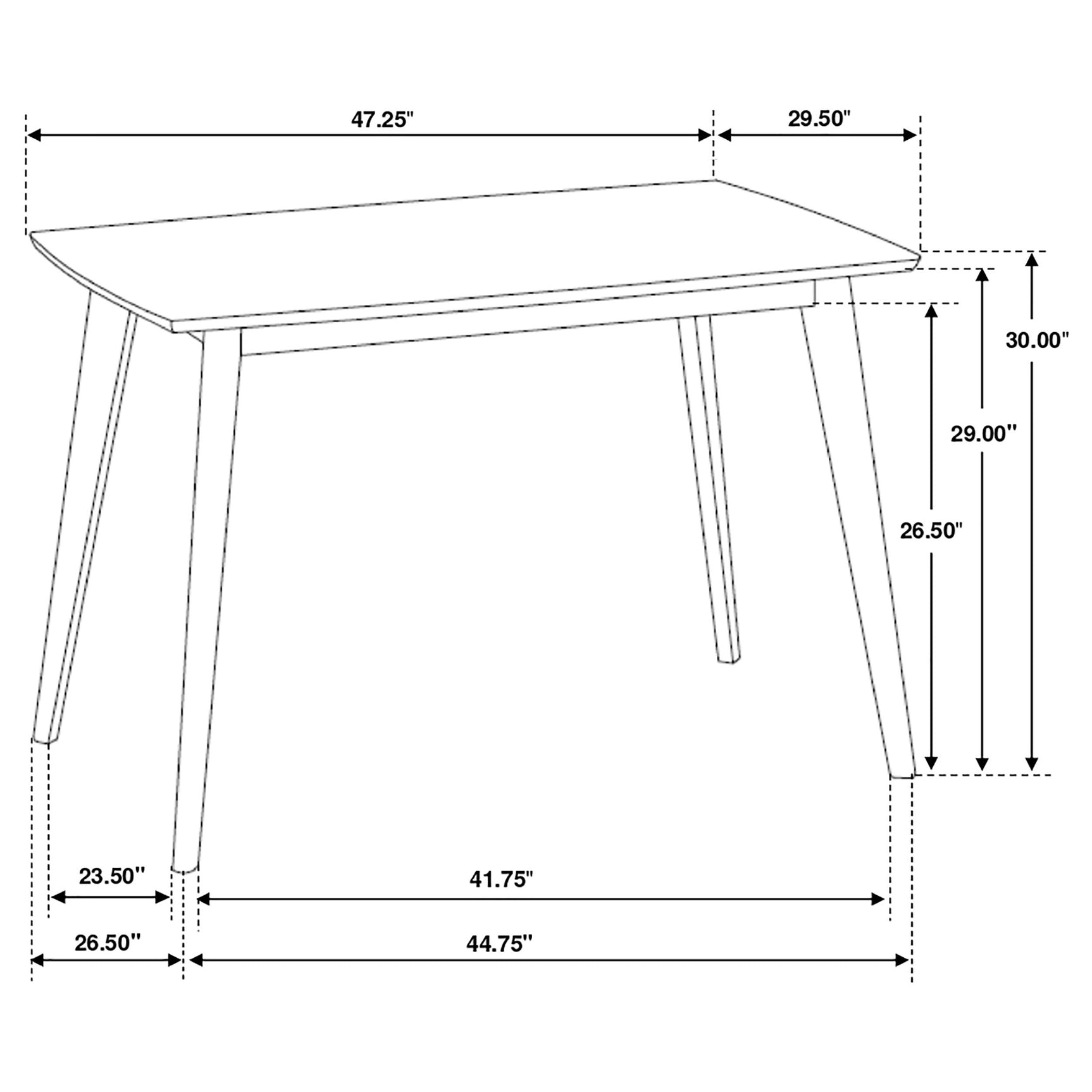 Kersey 5-piece Rectangular Dining Table Set Chestnut - Tampa Furniture Outlet