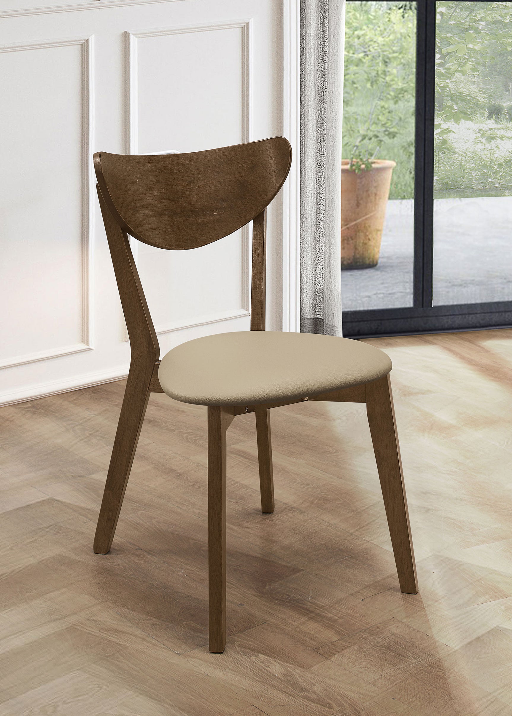 Kersey Wood Dining Side Chair Chestnut (Set of 2) - Tampa Furniture Outlet