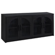 Tampa Furniture Outlet - Coaster - Riva 4-door Dining Sideboard Buffet Storage Credenza Black - 103895