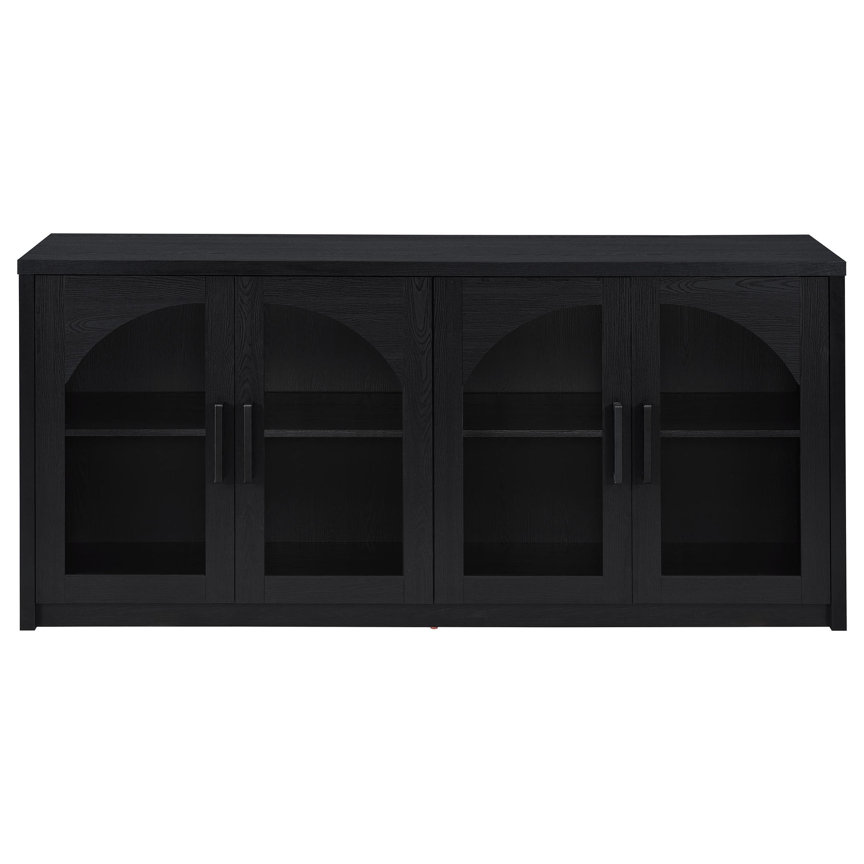 Riva 4-door Dining Sideboard Buffet Storage Credenza Black