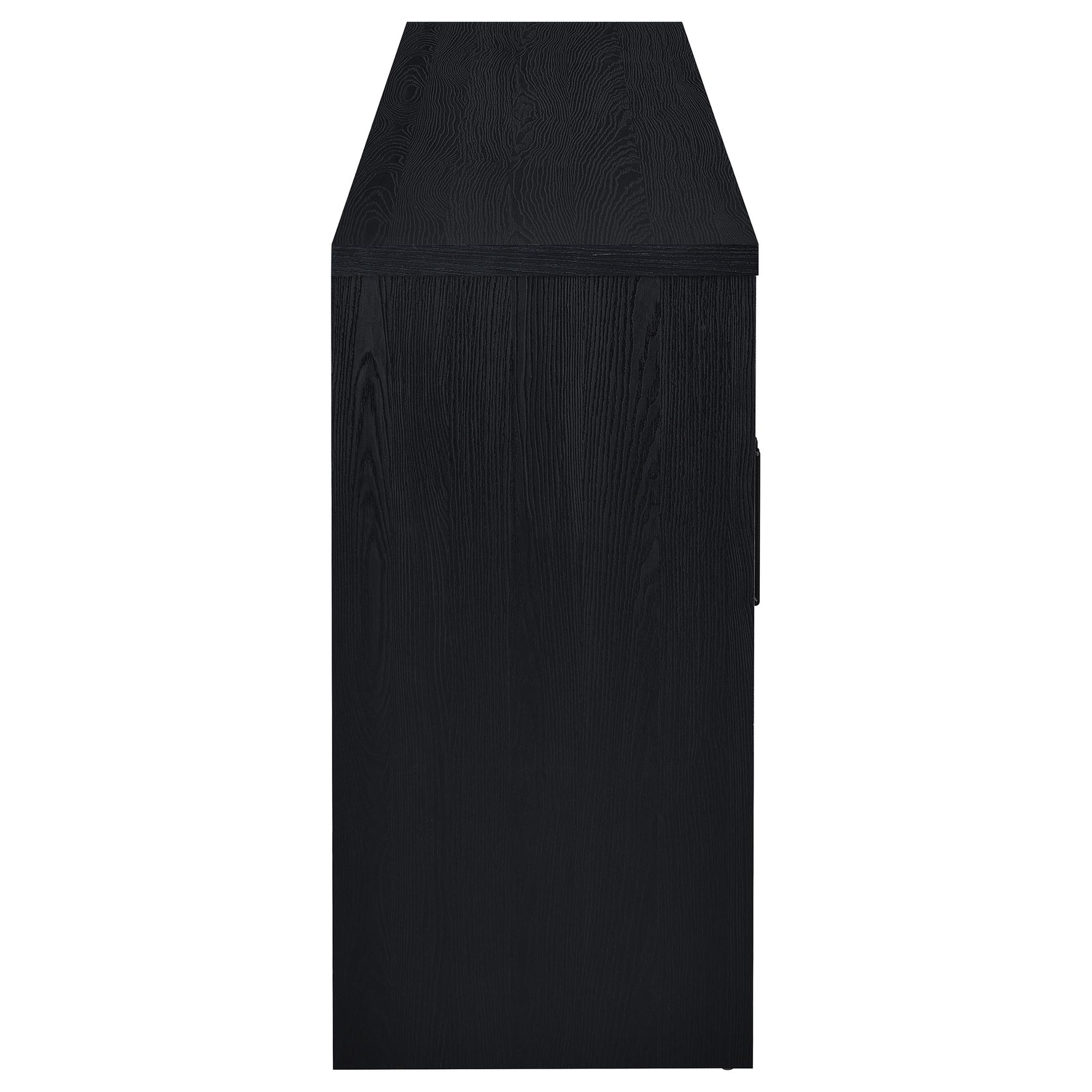 Riva 4-door Dining Sideboard Buffet Storage Credenza Black