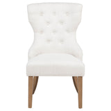 Baney Fabric Upholstered Dining Side Chair Beige and Rustic Grey - Tampa Furniture Outlet