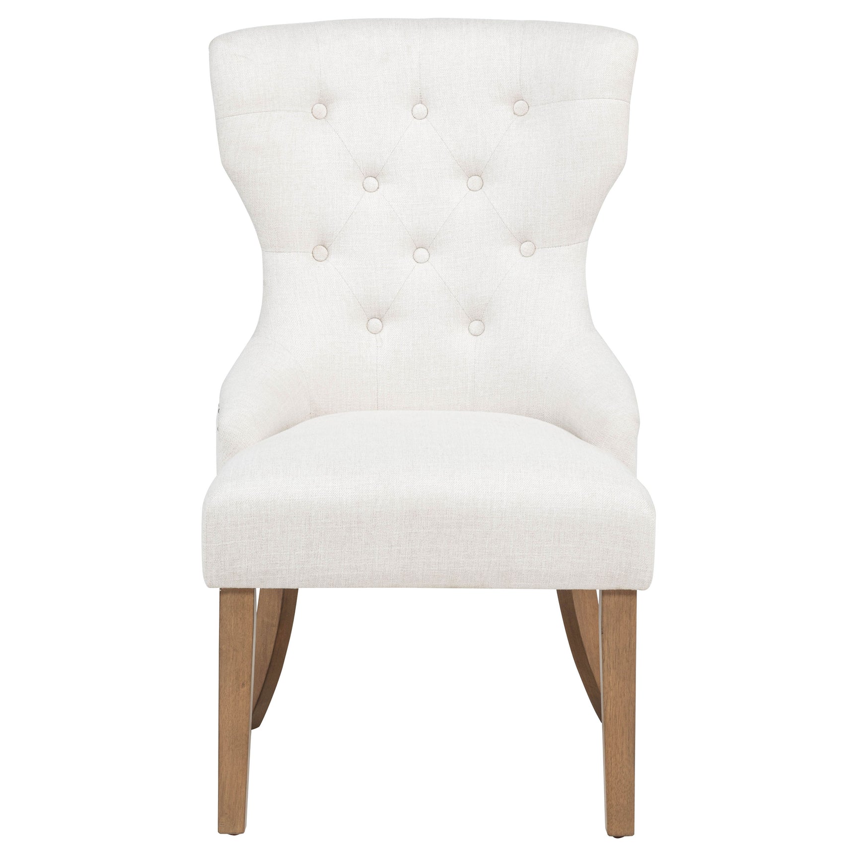 Baney Fabric Upholstered Dining Side Chair Beige and Rustic Grey - Tampa Furniture Outlet