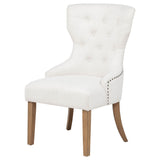 Baney Fabric Upholstered Dining Side Chair Beige and Rustic Grey - Tampa Furniture Outlet