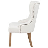 Baney Fabric Upholstered Dining Side Chair Beige and Rustic Grey - Tampa Furniture Outlet