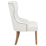 Baney Fabric Upholstered Dining Side Chair Beige and Rustic Grey - Tampa Furniture Outlet