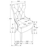 Baney Fabric Upholstered Dining Side Chair Beige and Rustic Grey - Tampa Furniture Outlet