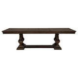 Ridgewell 9-piece Rectangular Trestle Dining Set Dark Oak