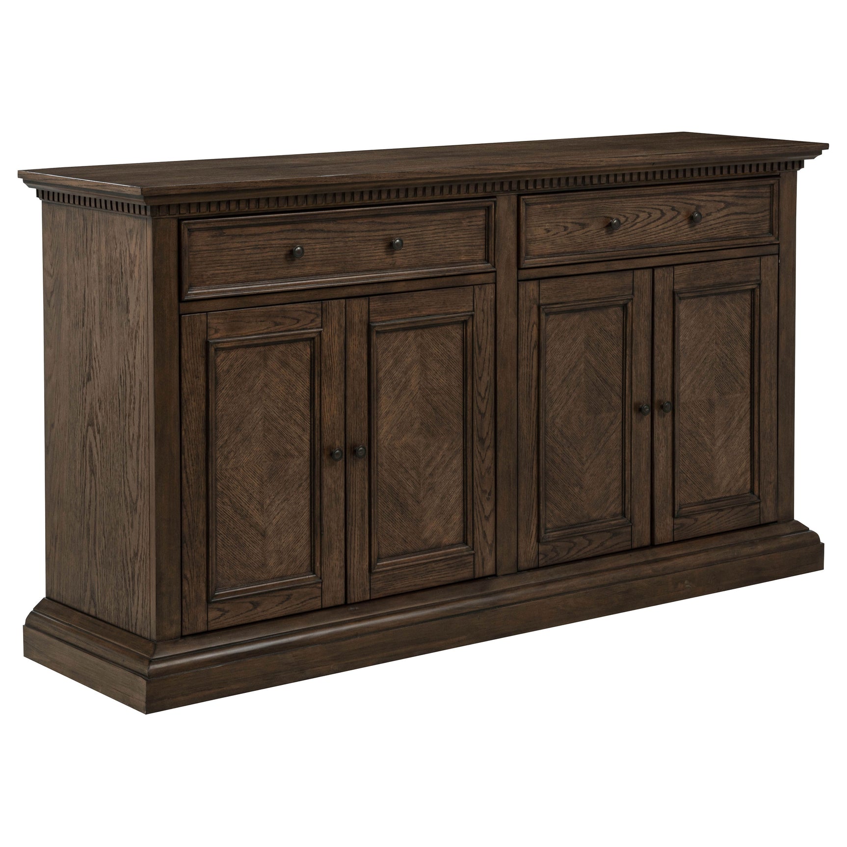 Tampa Furniture Outlet - Coaster - Ridgewell 2-drawer 4-door Dining Server Dark Oak - 104605