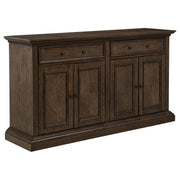 Tampa Furniture Outlet - Coaster - Ridgewell 2-drawer 4-door Dining Server Dark Oak - 104605