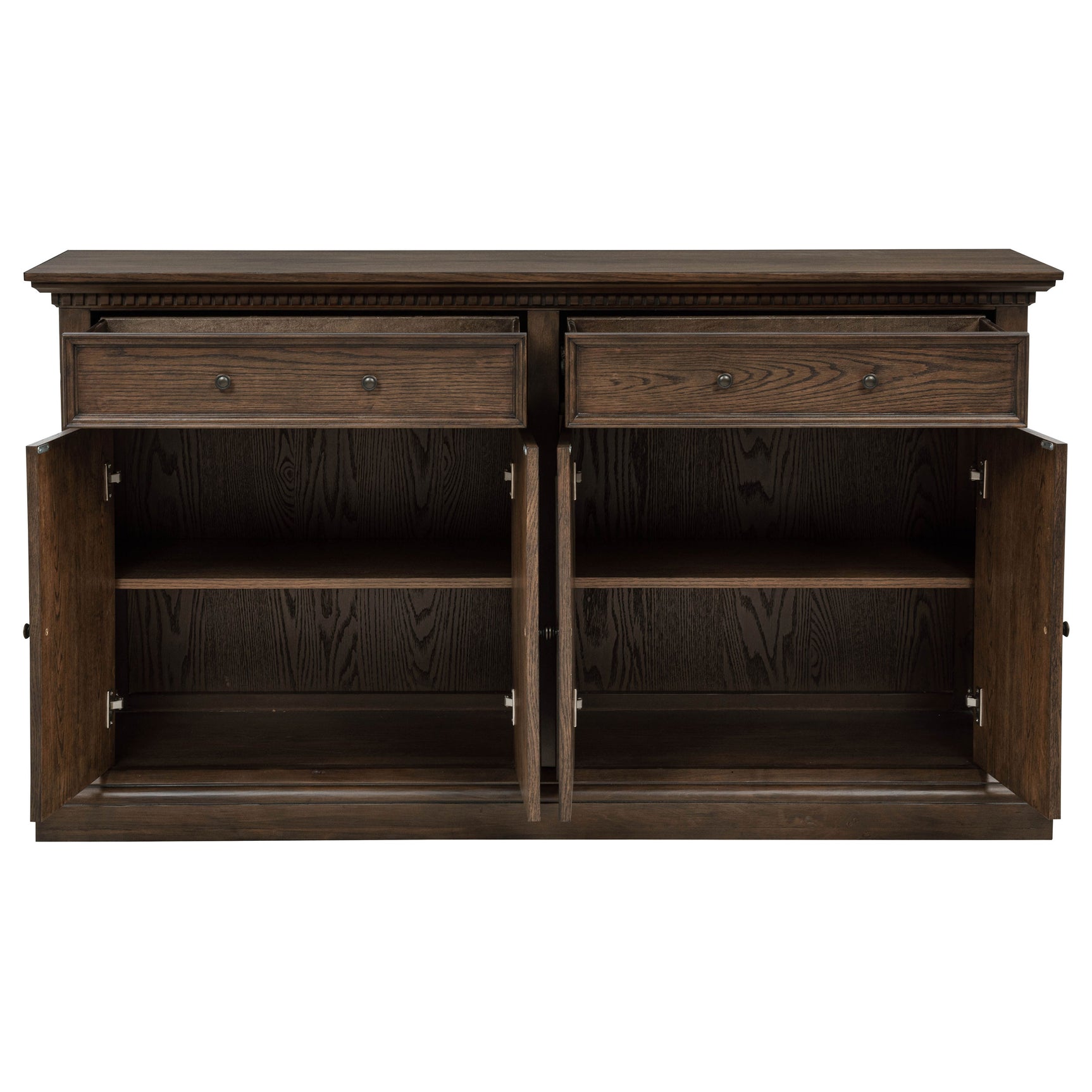 Ridgewell 2-drawer 4-door Dining Server Dark Oak