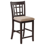 Lavon 5-piece Oval Counter Height Dining Set Light Chestnut - Tampa Furniture Outlet