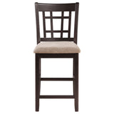 Lavon 5-piece Oval Counter Height Dining Set Light Chestnut - Tampa Furniture Outlet