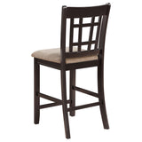 Lavon 5-piece Oval Counter Height Dining Set Light Chestnut - Tampa Furniture Outlet