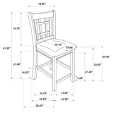 Lavon 5-piece Oval Counter Height Dining Set Light Chestnut - Tampa Furniture Outlet