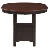Lavon Oval 60-inch Counter Height Extension Dining Table Chestnut - Tampa Furniture Outlet
