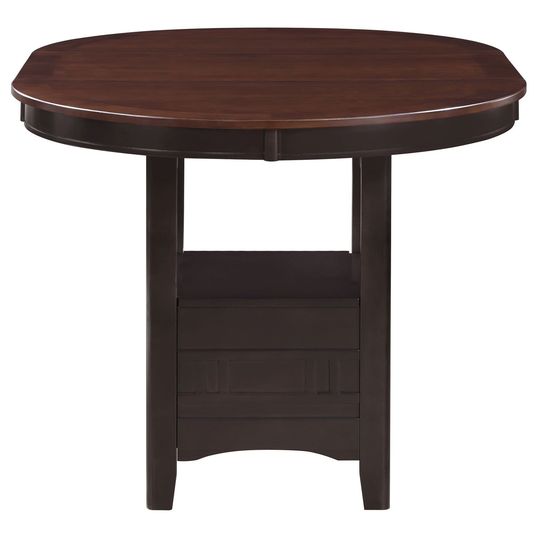 Lavon Oval 60-inch Counter Height Extension Dining Table Chestnut - Tampa Furniture Outlet