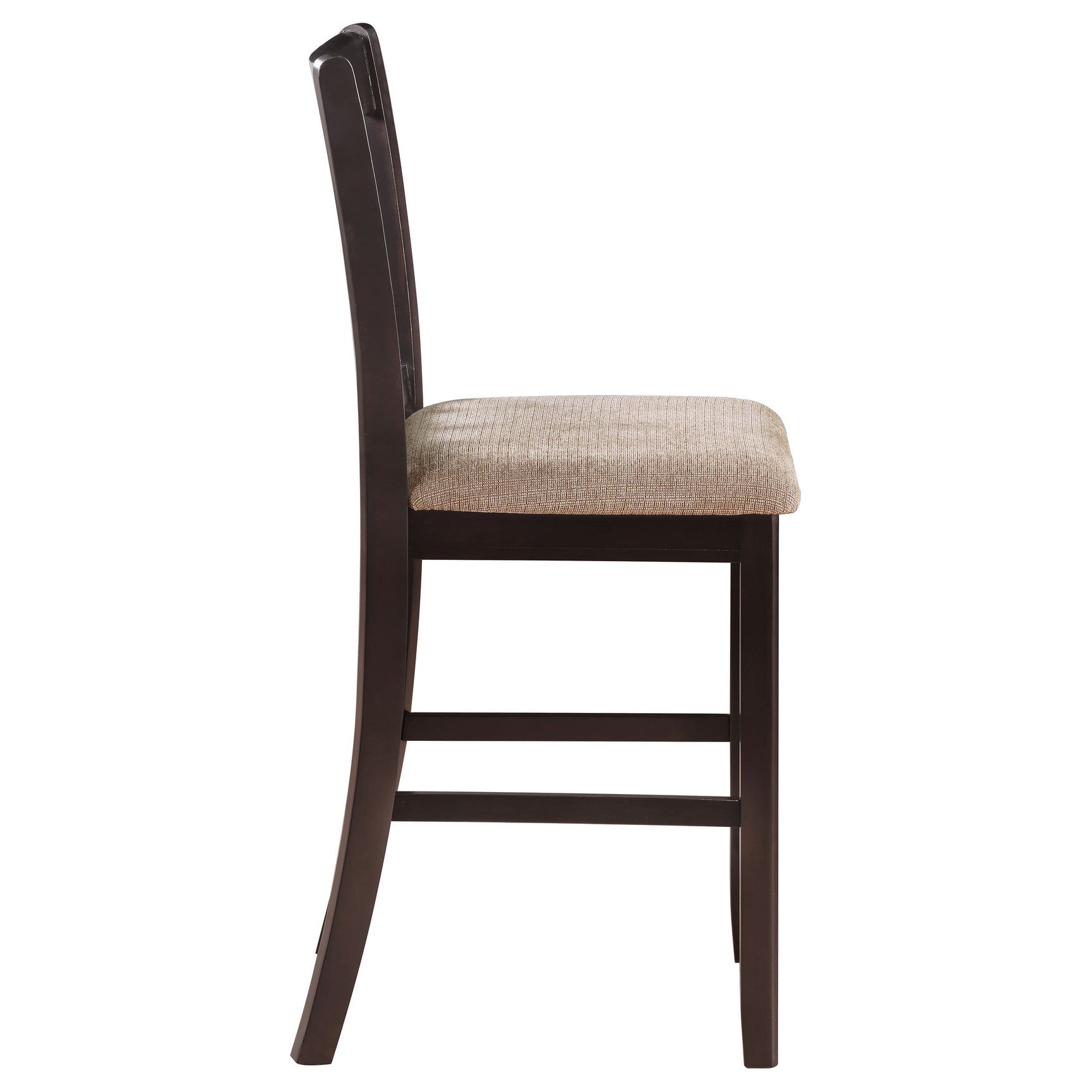 Lavon Wood Counter Height Dining Chair Tan and Espresso (Set of 2) - Tampa Furniture Outlet