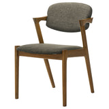 Malone Padded Wood Dining Arm Chair Dark Walnut (Set of 2) - Tampa Furniture Outlet
